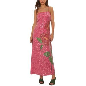 Farm Rio Womens  Maxi Dress, Pink